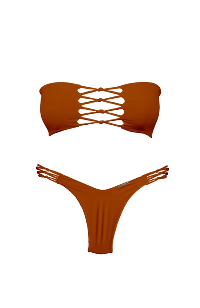 TAHITI MANA Persimmon Hipster Bikini Bottom