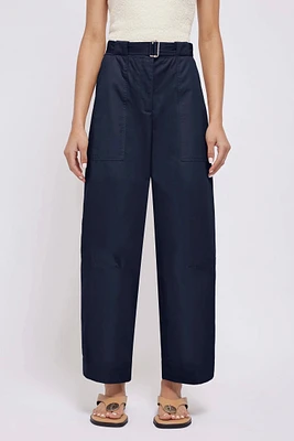 JENNY BELTED CROPPED PANT