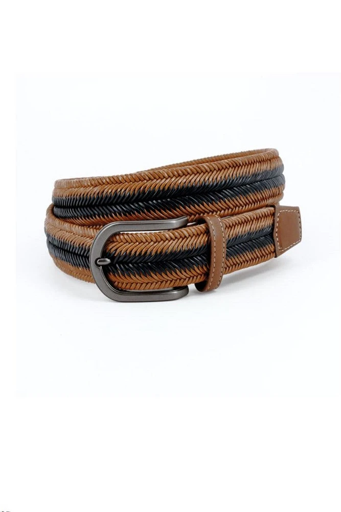 ITALIAN HERRINGBONE WOVEN BELT (64248)