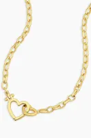 PARKER HEART NECKLACE- GOLD