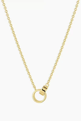 ROSE INTERLOCKING NECKLACE- GOLD