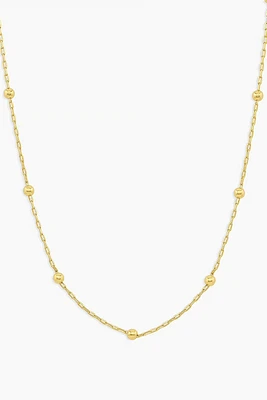 NEWPORT CHAIN NECKLACE- GLD