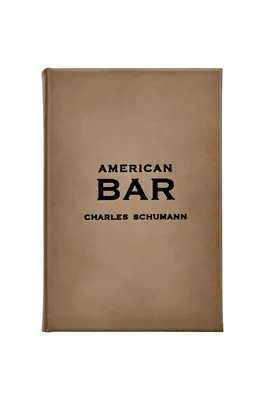 AMERICAN BAR BOOK- TAUPE LEATHER
