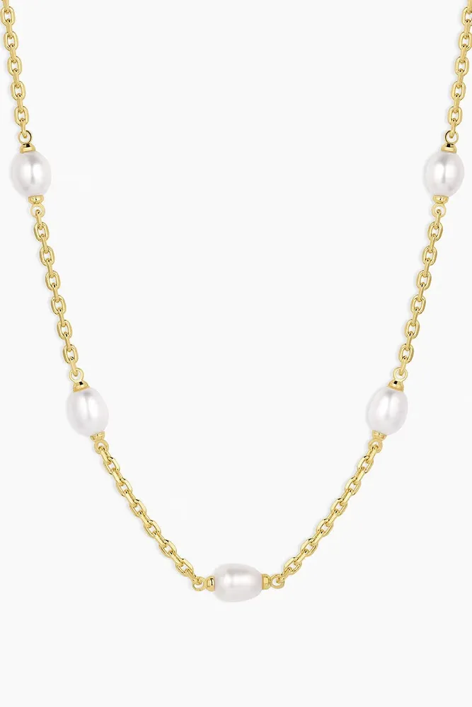 PHOEBE NECKLACE- GLD/PEARL