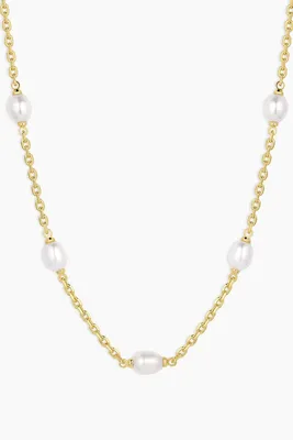 PHOEBE NECKLACE- GLD/PEARL