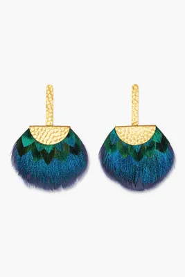 TUCKET BLUE GRECIAN EARRING