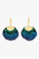 TUCKET BLUE GRECIAN EARRING