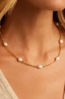 PHOEBE NECKLACE- GLD/PEARL