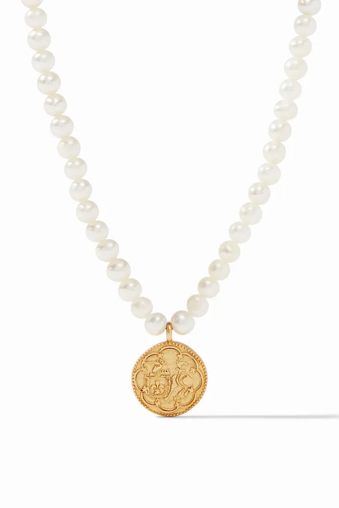 TRIESTE DELICATE PEARL NECKLACE- GLD