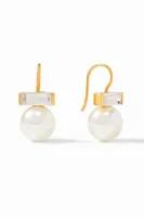 CHARLOTTE EARRING- PEARL/CZ