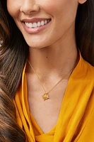 BEE CAMEO SOLITAIRE NECKLACE- GLD