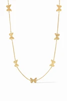 BUTTERFLY DELICATE STATION NECKLACE- GOLD