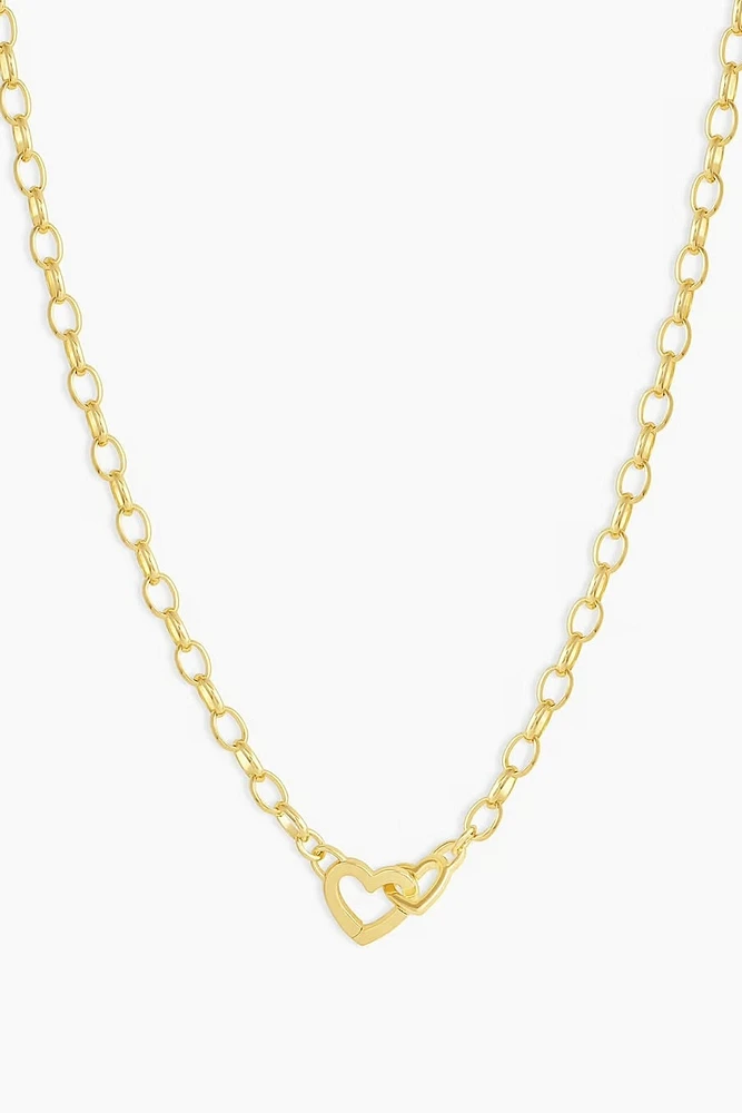 PARKER HEART MINI NECKLACE- GOLD