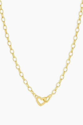 PARKER HEART MINI NECKLACE- GOLD