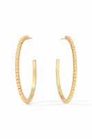 COLETTE BEAD HOOP LG- GOLD