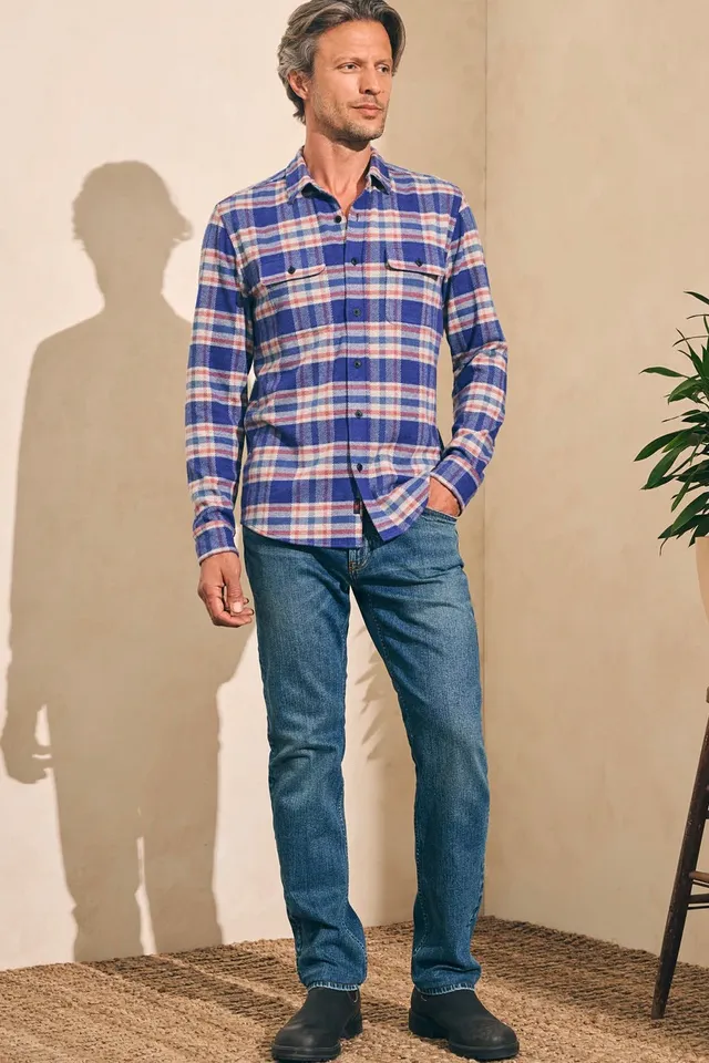 Faherty Legend™ Sweater Shirt - West Canyon Plaid