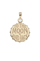 FOREVER WHT MOP MOON & BACK FACE NECKLACE- SATELLITE CHAIN