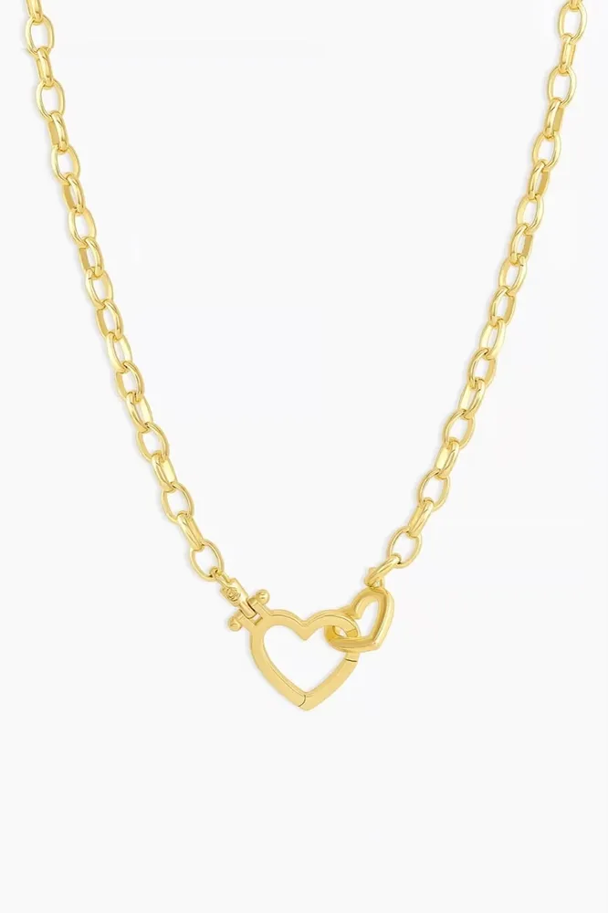 PARKER HEART NECKLACE- GOLD