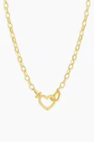 PARKER HEART NECKLACE- GOLD