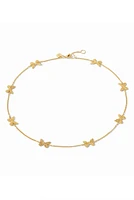 BUTTERFLY DELICATE STATION NECKLACE- GOLD