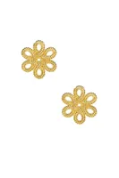 MINI CAMERAN EARRINGS- GOLD