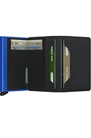 SLIMWALLET MATTE BLACK/BLUE OS