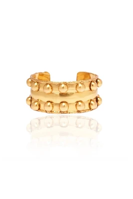 STONE MASSAI II CUFF- GOLD