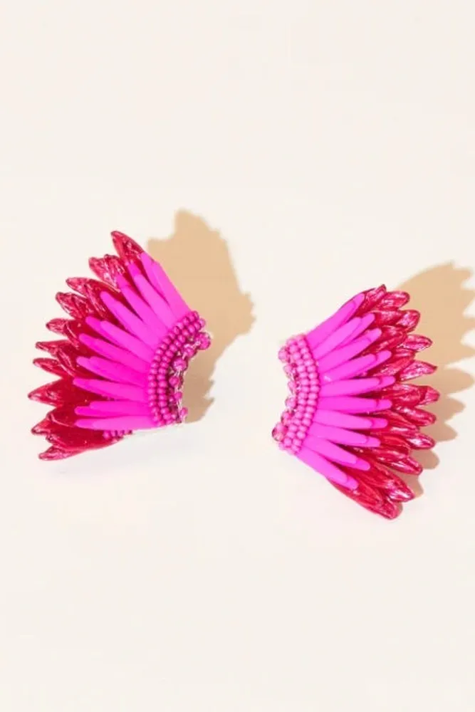 MINI MADELINE RAFFIA EARRINGS