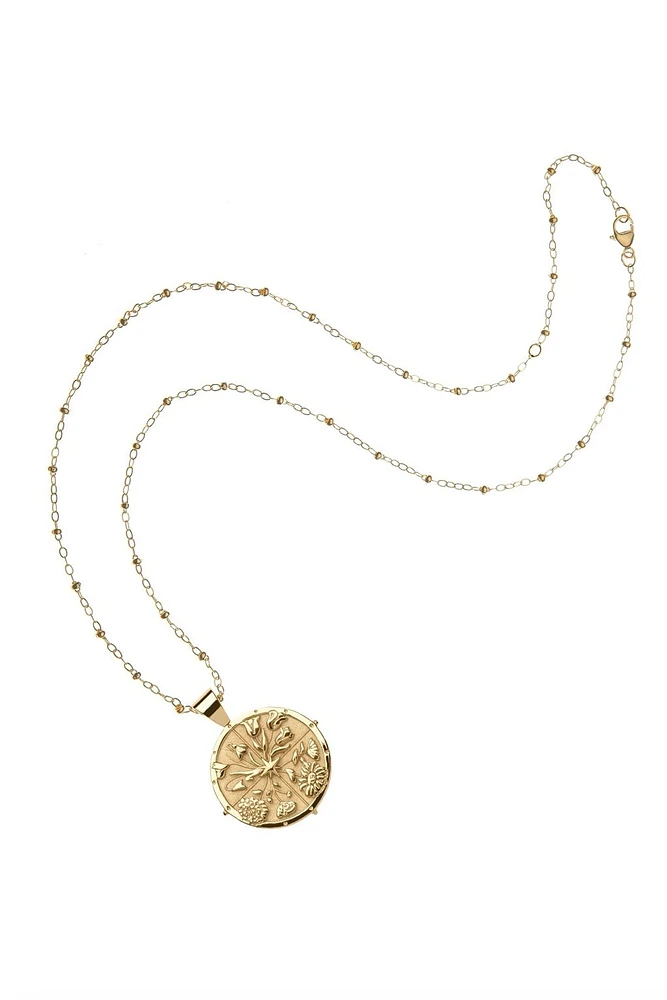 HOPE SM PENDANT NECKLACE- SATELLITE CHAIN