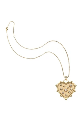 LOVE IN THE AIR HEART PENDANT- CLASSIC ROLO CHAIN