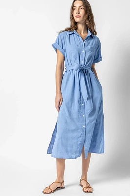 BELTED SHIRT DRESS (PA2550)