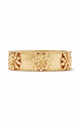 FLORA STATEMENT HINGE BRACELET- GLD