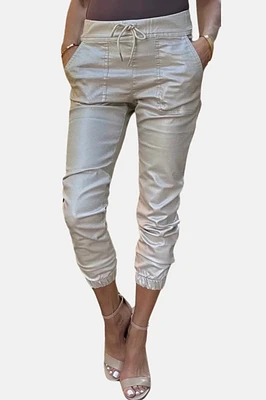 TALI PANT- BEIGE/GOLD