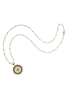 PROTECT EMBELLISHED WATCHFUL EYE NECKLACE- SATELLITE CHAIN