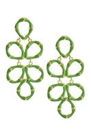 BAMBOO ENAMEL GINGER EARRINGS
