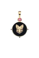 PROTECT ONYX FOX PENDANT NECKLACE- SATELLITE CHAIN