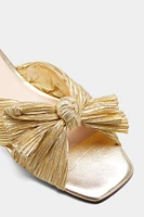 DAPHNE PLEATED BOW SLIDE