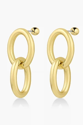 LOU DROP EARRINGS- GLD