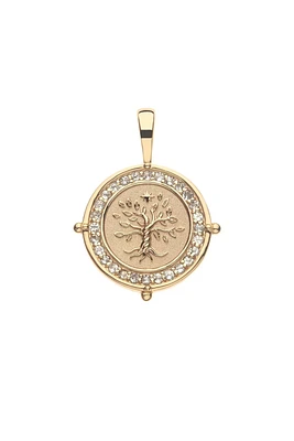 FAITH PETITE EMBELLISHED COIN NECKLACE- SATELLITE CHAIN