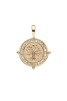 FAITH PETITE EMBELLISHED COIN NECKLACE- SATELLITE CHAIN