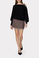 IDA OTS CRYSTAL TIE SWEATER