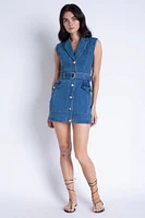 SELENA DENIM MINI DRESS