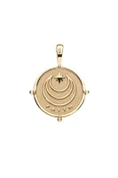 FAITH PETITE EMBELLISHED COIN NECKLACE- SATELLITE CHAIN