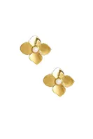 JAMES STUD EARRING- GLD/PEARL