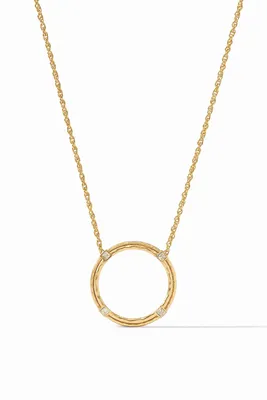 ASTOR DELICATE NECKLACE- GLD/CZ