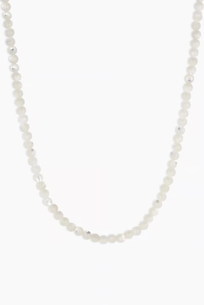 CARTER GEMSTONE NECKLACE- GLD/PEARL