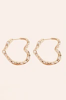 EROS HOOPS- GLD/CLEAR