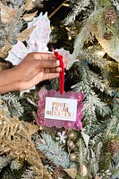 HOT PINK FRAME ORNAMENT