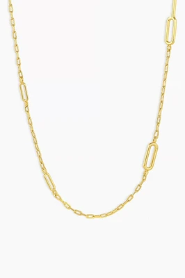 ZOEY LINK NECKLACE- GOLD