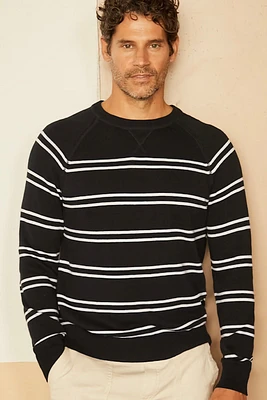 LS STRIPED CREW